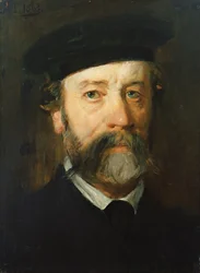 Porträt eines Mannes mit Bart, 1863